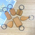 Wooden Key Tag with Split Ring